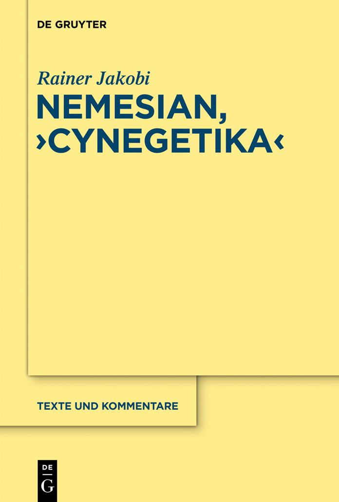 Nemesianus, "Cynegetica": Edition und Kommentar
