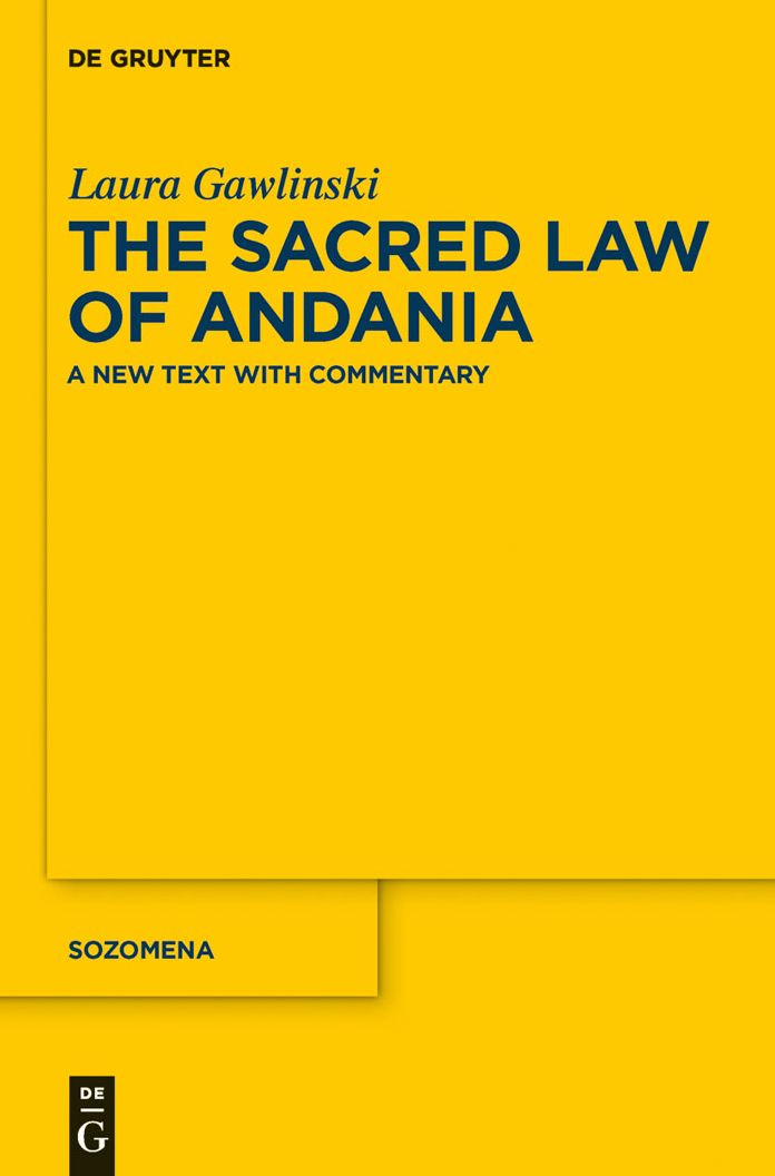 The Sacred Law of Andania: A New Text with Commentary