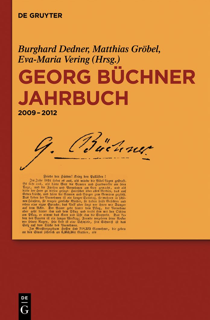 Georg Buchner Jahrbuch: 2009 - 2012