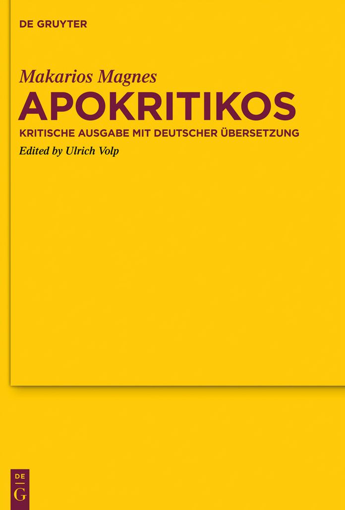 Apokritikos: Kritische Ausgabe mit deutscher Ubersetzung