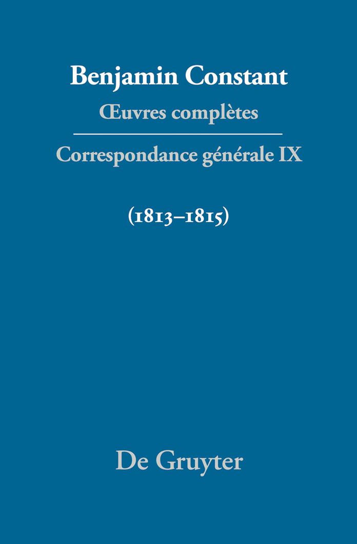 Correspondance generale 1813-1815