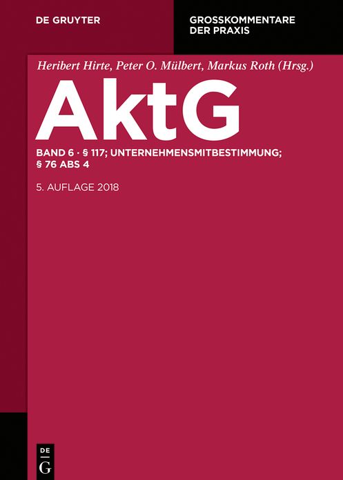 ? 117; MitbestR; Nachtrag ? 76 Abs 4