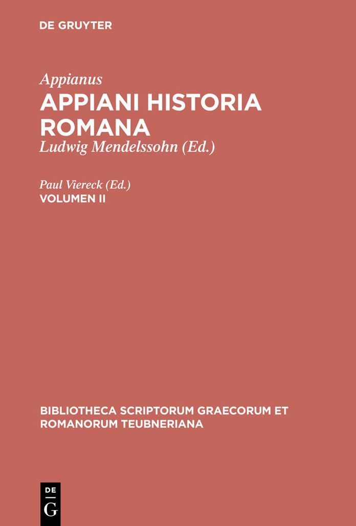 Appiani Historia Romana. Volumen II