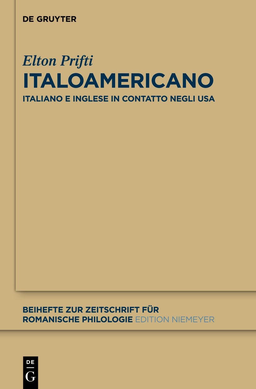 Italoamericano: Italiano e inglese in contatto negli USA. Analisi diacronica variazionale e migrazionale