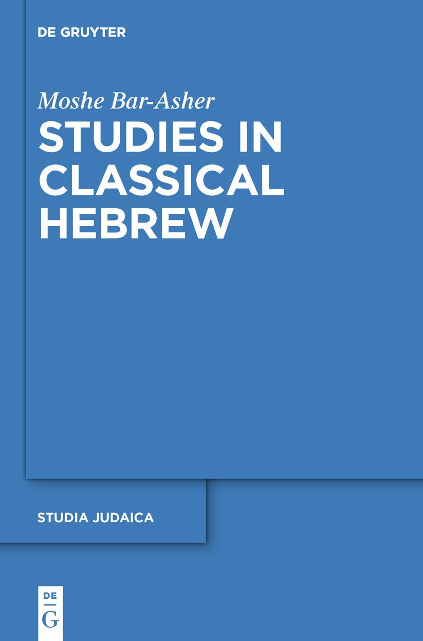 Studies in Classical Hebrew