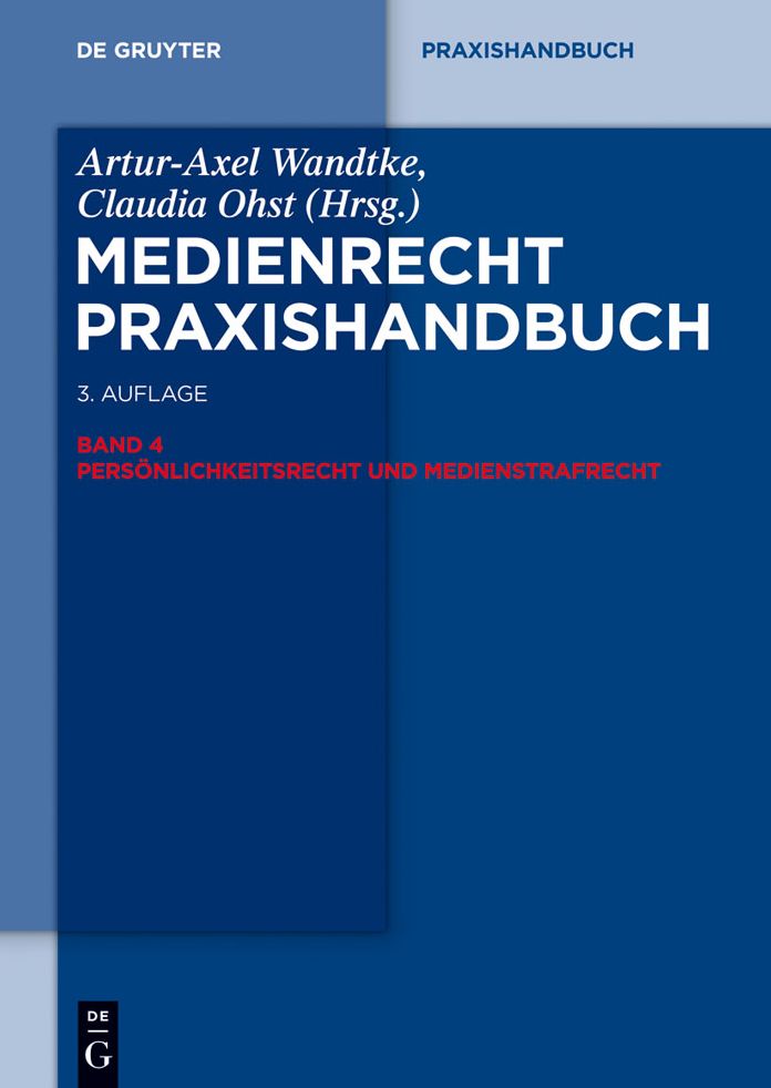 Personlichkeitsrecht und Medienstrafrecht