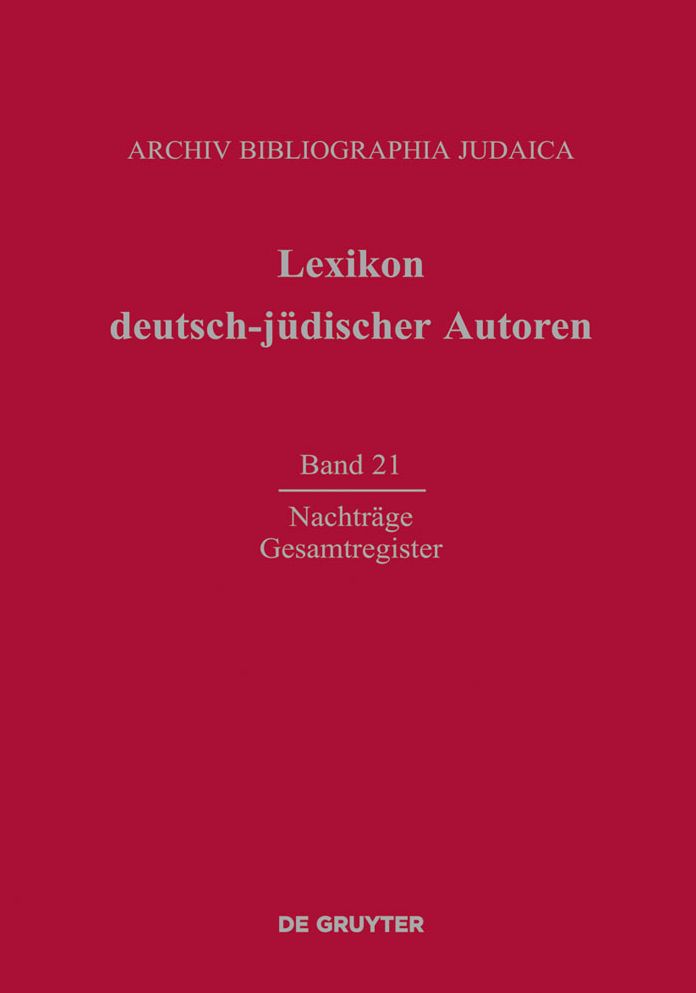 Nachtrage und Gesamtregister