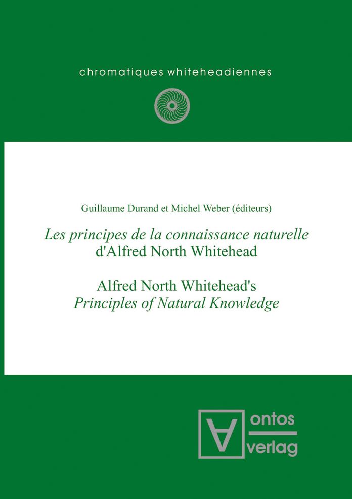 Les principes de la connaissance naturelle d'Alfred North Whitehead
