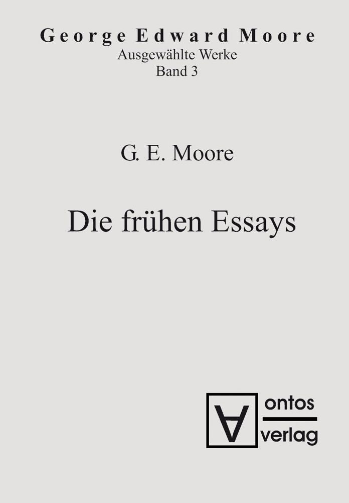 Die fruhen Essays