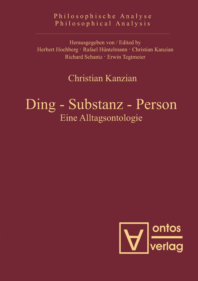 Ding - Substanz - Person: Eine Alltagsontologie