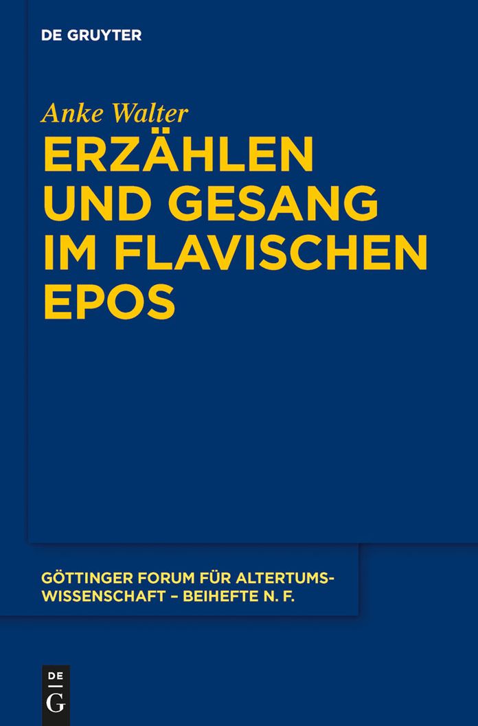 Erzahlen und Gesang im flavischen Epos