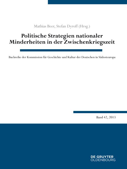 Politische Strategien nationaler Minderheiten in der Zwischenkriegszeit