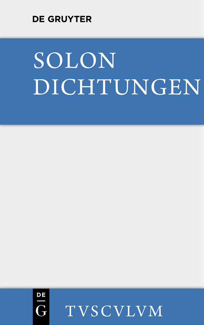 Dichtungen: Samtliche Fragmente. Griechisch und deutsch