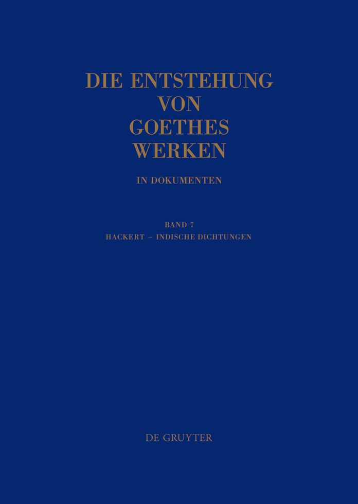 Hackert - Indische Dichtungen