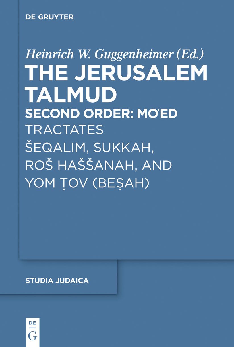 Tractates seqalim, Sukkah, Ros Hassanah, and Yom Tov (Besah)