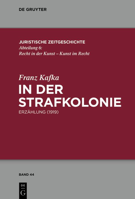 In der Strafkolonie: Erz?hlung (1919)