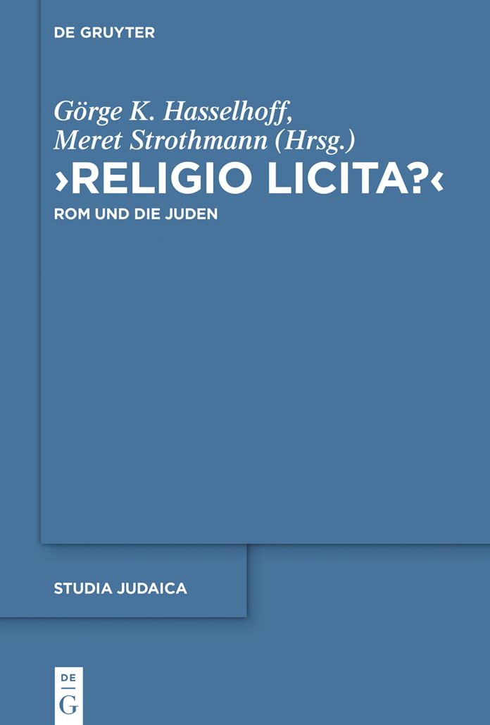"Religio licita?": Rom und die Juden