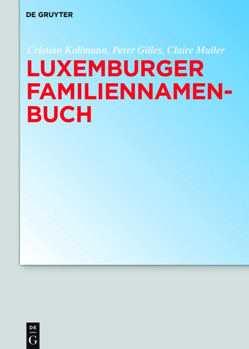Luxemburger Familiennamenbuch