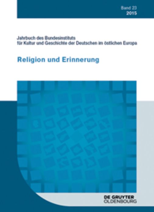 2015: Religion und Erinnerung