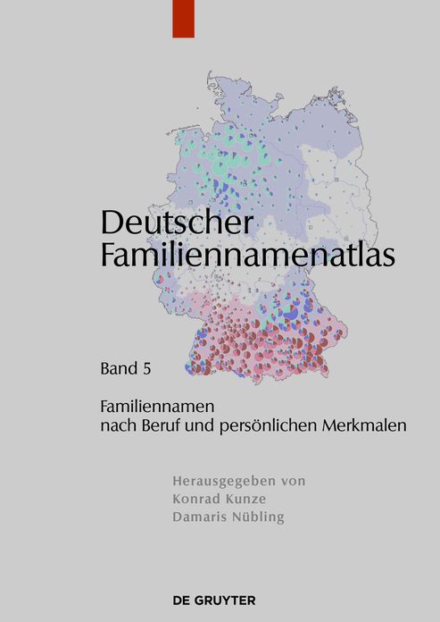 Familiennamen nach Beruf und pers#x000F6;nlichen Merkmalen