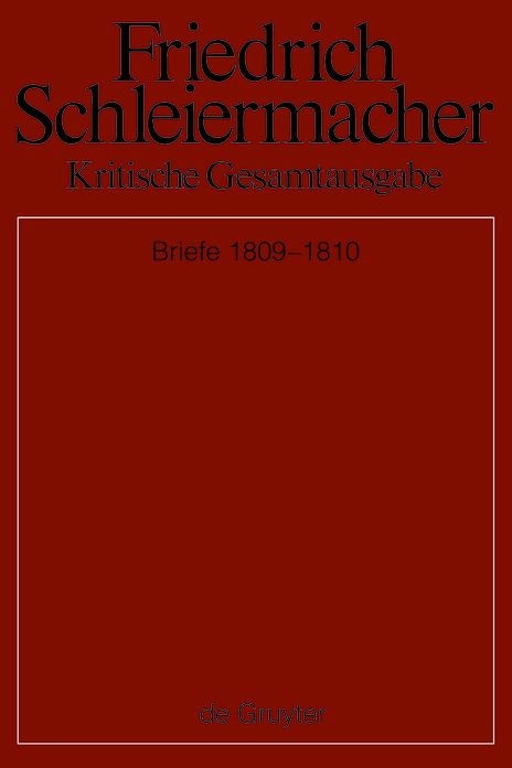 Briefwechsel 1809-1810: (Briefe 3021-3560)