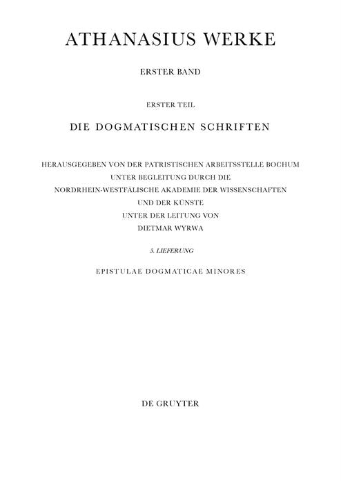 Epistulae Dogmaticae Minores