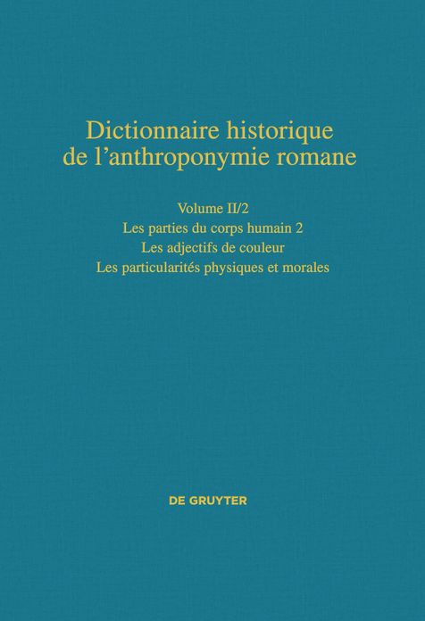 Les parties du corps humain 2 - Les particularites physiques et morales