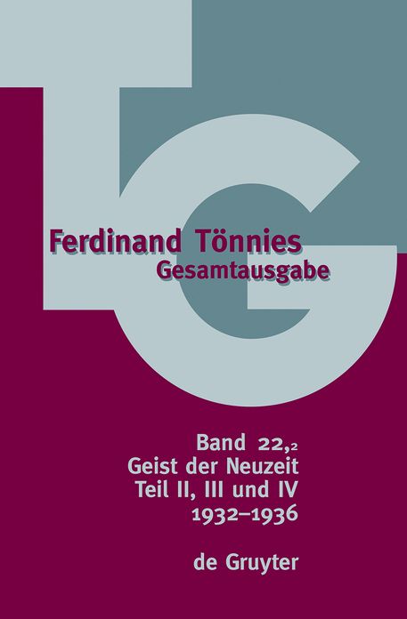 1932-1936: Geist der Neuzeit, Teil II, III und IV