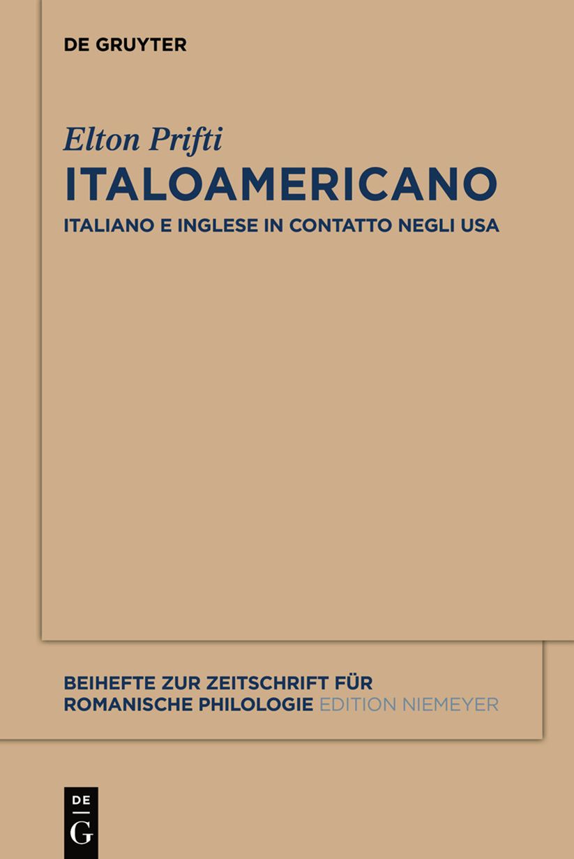Italoamericano: Italiano e inglese in contatto negli USA. Analisi diacronica variazionale e migrazionale