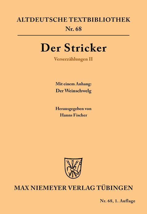 Verserzahlungen II: Mit einem Anhang: Der Weinschwelg