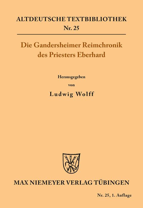 Die Gandersheimer Reimchronik