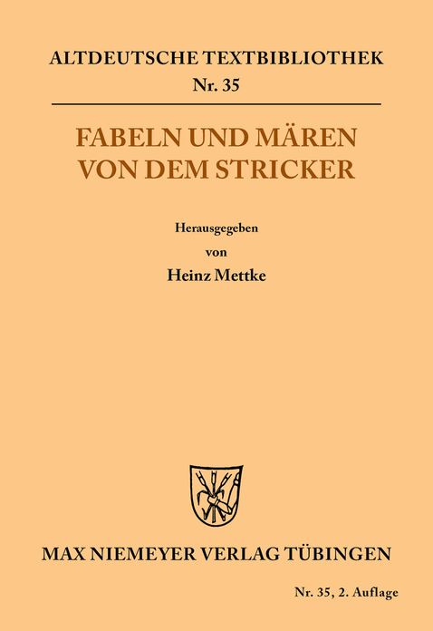 Fabeln und Maren von dem Stricker