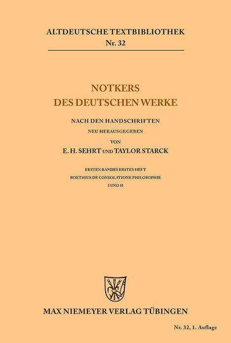 Notkers des Deutschen Werke: n.a.