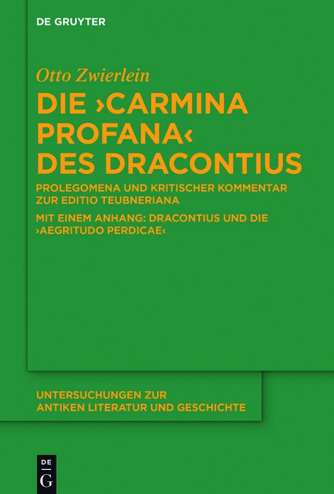 Die Carmina profana des Dracontius