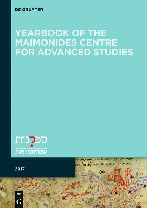 Yearbook of the Maimonides Centre for Advanced Studies. 2017: Maimonides Centre for Advanced Studies 2017