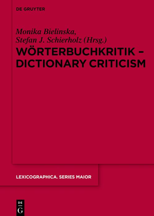 W#x000F6;rterbuchkritik - Dictionary Criticism