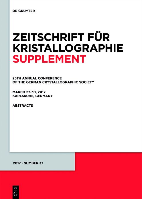 25th Annual Conference of the German Crystallographic Society, March 27-30, 2017, Karlsruhe, Germany