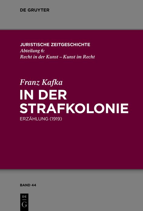 In der Strafkolonie: Erz?hlung (1919)