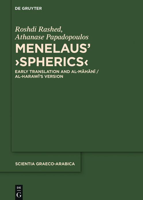 Menelaus' ?Spherics?: Early Translation and al-M?h?n? / al-Haraw?'s Version