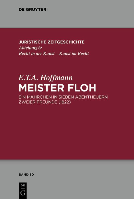 Meister Floh: Ein Mährchen in sieben Abentheuern zweier Freunde. 1822.
