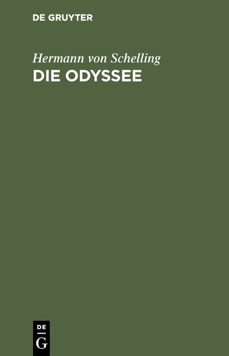 Die Odyssee: Nachgebildet in achtzeiligen jambischen Strophen