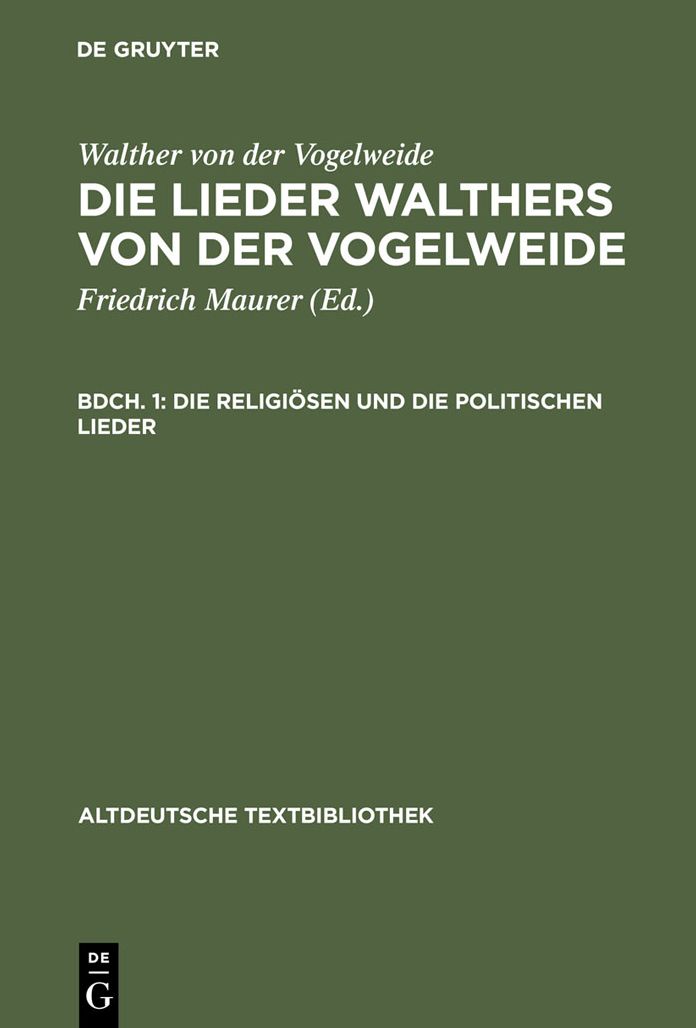 Die religiosen und die politischen Lieder