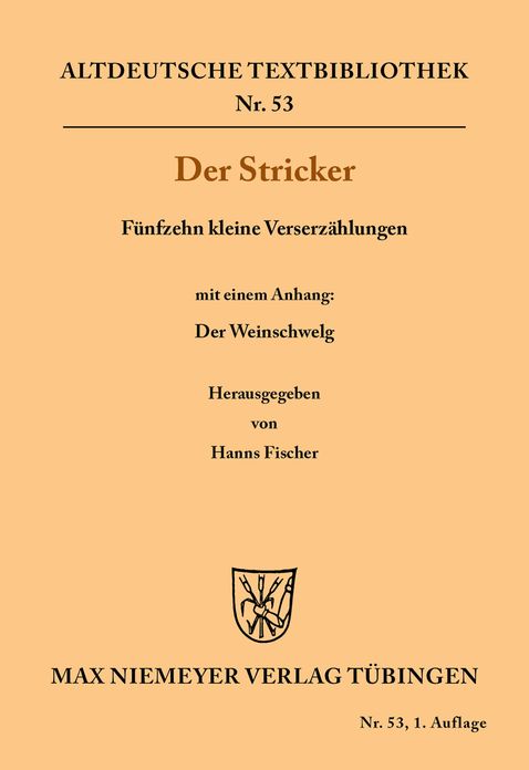Funfzehn kleine Verserzahlungen: Mit einem Anhang: Der Weinschwelg