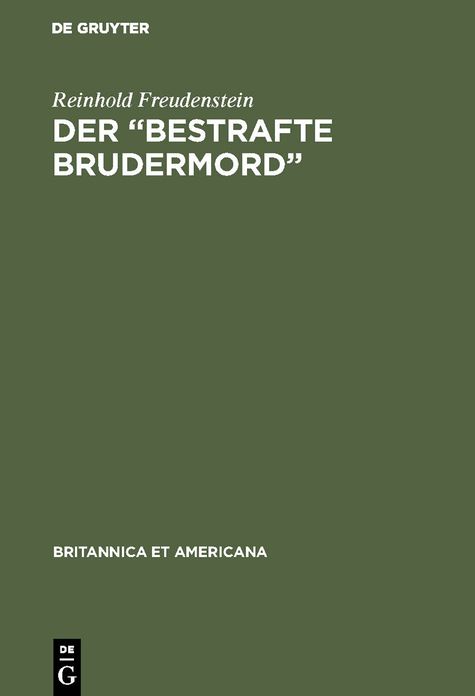 Der Bestrafte Brudermord: Shakespeares Hamlet auf der Wanderbühne des 17. Jahrhunderts