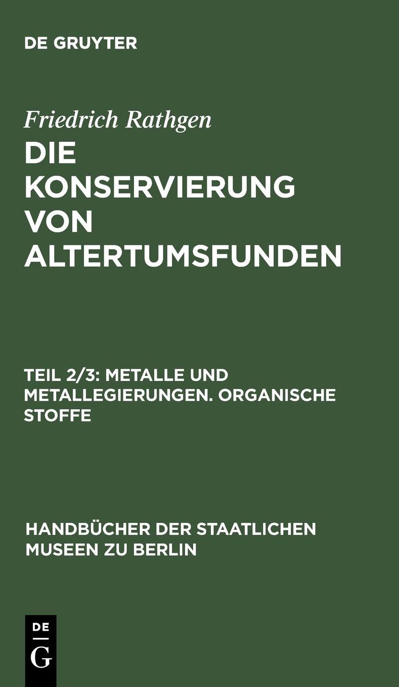 Metalle und Metallegierungen. Organische Stoffe