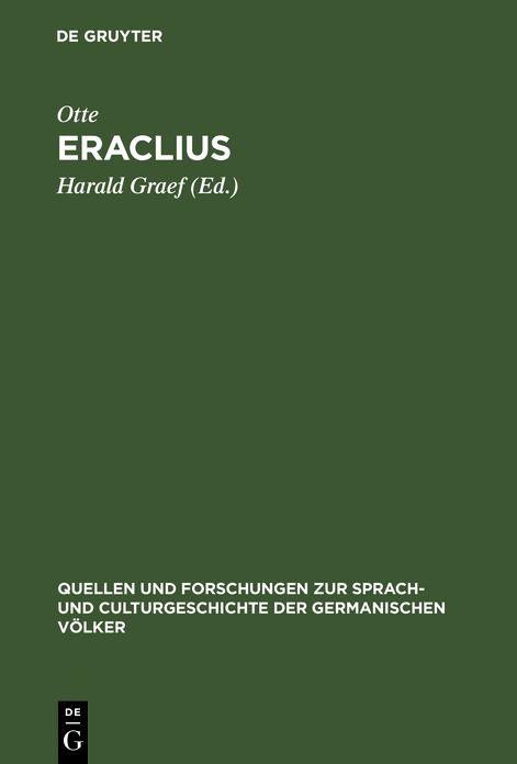 Eraclius: Deutsches Gedicht des dreizehnten Jahrhunderts
