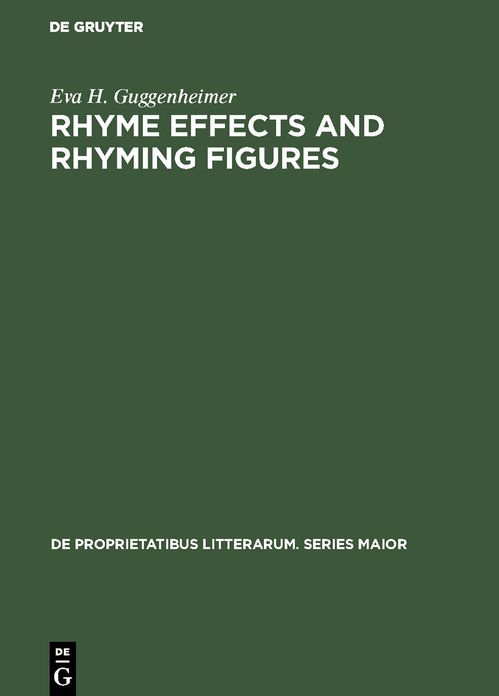 Rhyme effects and rhyming Figures: A comparative study of sound repetitions in the classics with emphasis on Latin Poetry