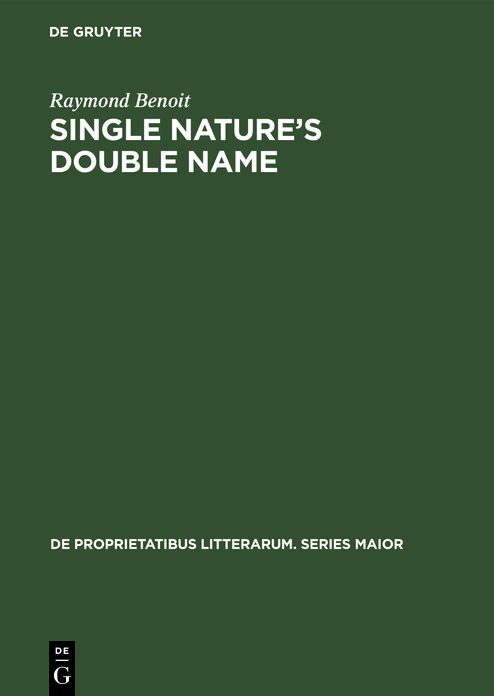 Single nature's douSe Name: The collectedness of the conflicting in British and American Romanticism