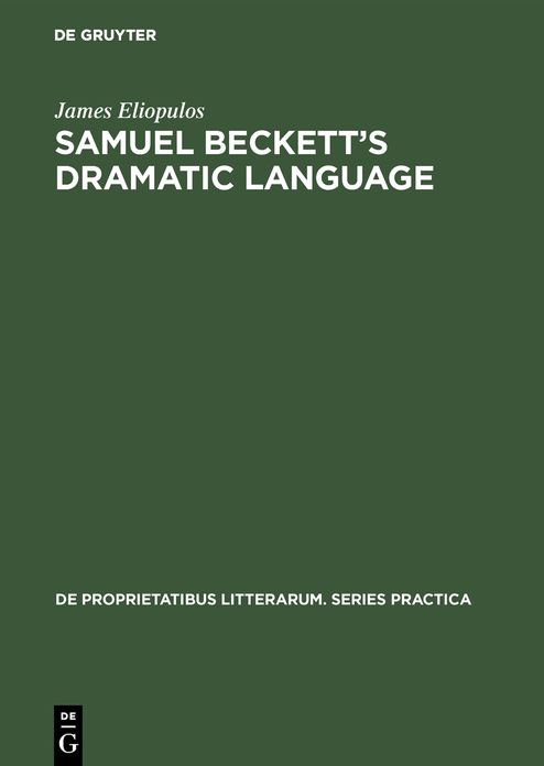 Samuel Beckett's dramatic Language