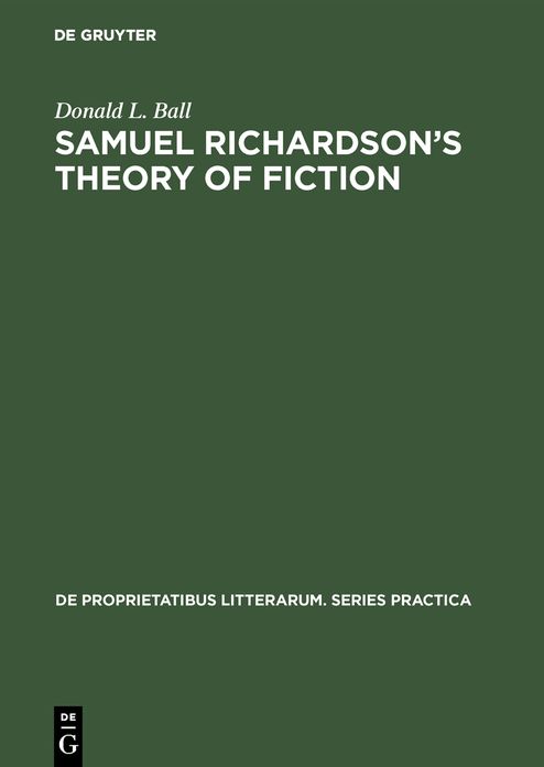 Samuel Richardson's theory of Fiction